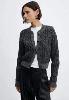 Кардиган GRIZ Mango, цвет grigio scuro vigor