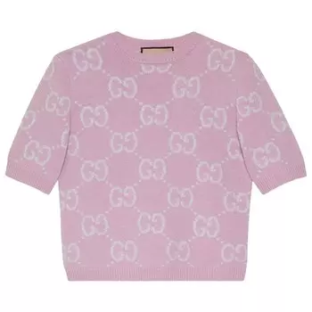 Кардиган Gucci GG Knit Wool Cardigan, цвет Faded Rose