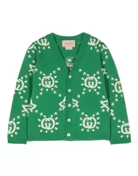 Кардиган Gucci, зеленый