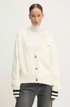 Кардиган Guess Jeans из хлопка, бежевый