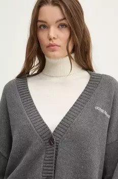 Кардиган Guess Jeans из хлопка, серый