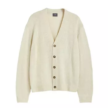 Кардиган H&amp;M Knit, бежевый