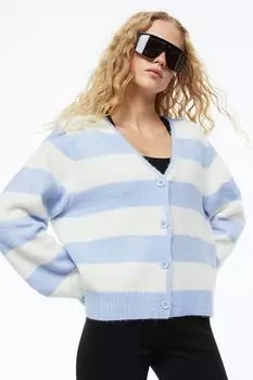 Кардиган H&amp;M, кремовый/полосатый