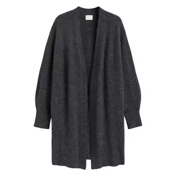 Кардиган H&amp;M Long, темно-серый