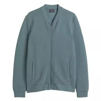 Кардиган H&amp;M with Zip, темно-бирюзовый