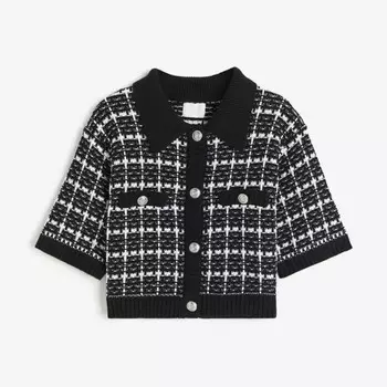 Кардиган H&M Collar, черный