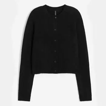 Кардиган H&M Fine-knit, черный