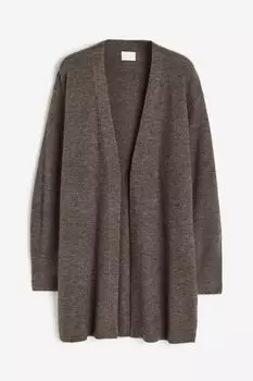 Кардиган H&M Long, серо-коричневый