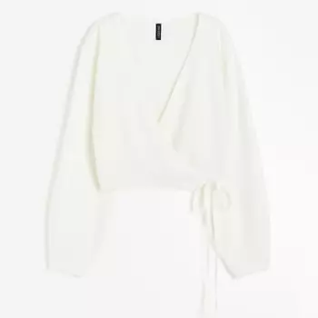 Кардиган H&M Wrap, кремовый