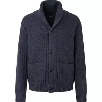 Кардиган Hackett Denim Shawl, синий