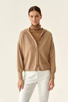 Кардиган Hadi с пуговицами и капюшоном Tatuum, бежевый