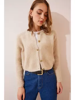 Кардиган Happiness Istanbul, бежевый