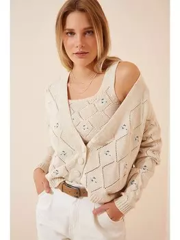 Кардиган Happiness Istanbul, бежевый