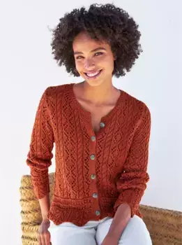 Кардиган Heine Ajour, красный