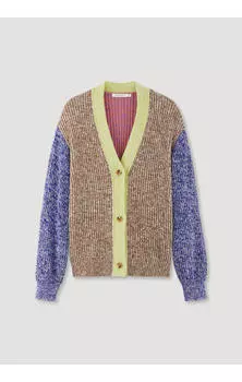 Кардиган Hessnatur Strickjacke, цвет ultramarine