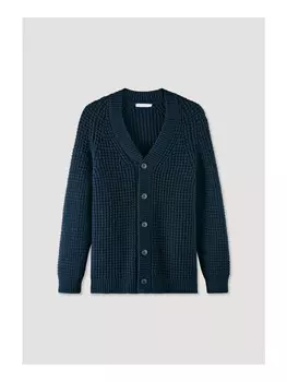 Кардиган Hessnatur Strickjacke Regular, синий