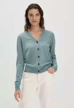 Кардиган hessnatur, зеленый