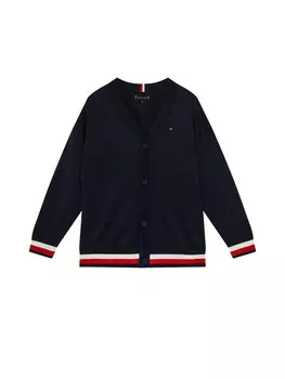 Кардиган hilfiger cardigan essential per ragazzi Tommy, синий