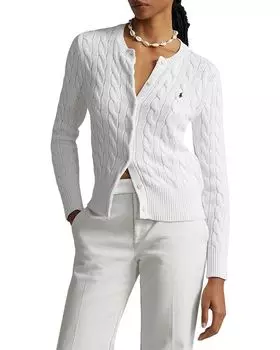 Кардиган хлопковый Ralph Lauren, белый