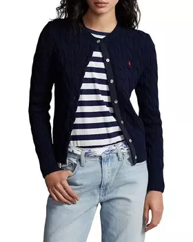 Кардиган хлопковой вязки Polo Ralph Lauren, синий