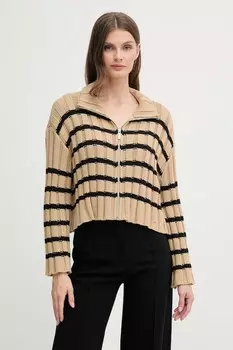Кардиган хлопковый Dkny, зеленый