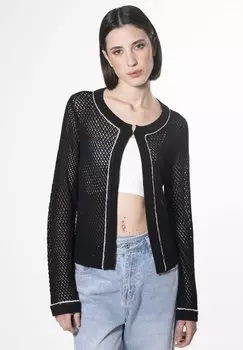 Кардиган HOLE PATTERN INFLUENCER, черный