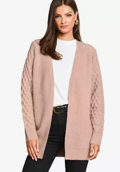 Кардиган HONEYCOMB LONGLINE Lipsy, розовый