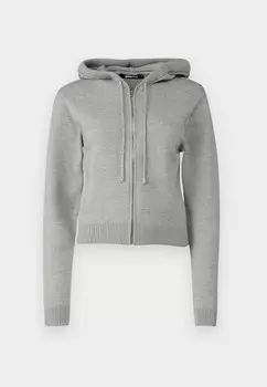Кардиган HOODIE Gina Tricot, светло-серый