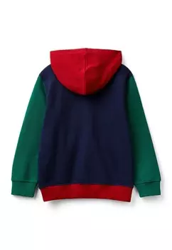 Кардиган HOODIE WITH ZIP United Colors of Benetton, синий
