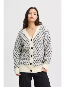 Кардиган ICHI Strickjacke, белый
