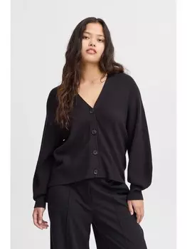 Кардиган ICHI Strickjacke, черный