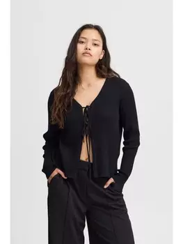 Кардиган ICHI Strickjacke, черный