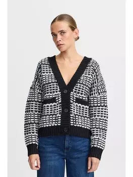Кардиган ICHI Strickjacke, черный