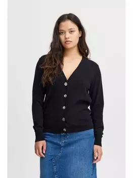 Кардиган ICHI Strickjacke, черный