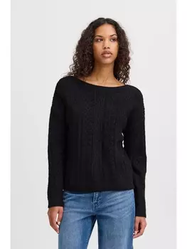 Кардиган ICHI Strickjacke, черный