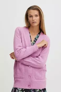 Кардиган ICHI Strickjacke, фиолетовый