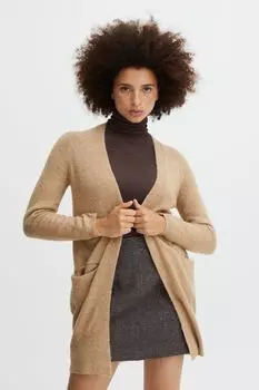 Кардиган ICHI Strickjacke IHKAMARA CA2 20116698, натуральный