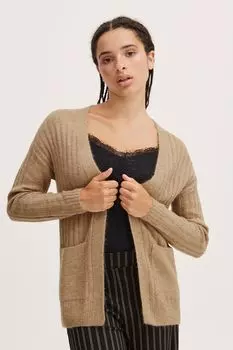 Кардиган ICHI Strickjacke IHKAMARA CA2 RIB 20116949, натуральный