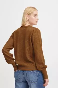 Кардиган ICHI Strickjacke IHKAMARA CA6 20119232, коричневый