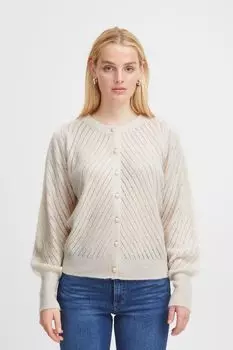 Кардиган ICHI Strickjacke IHKAMARA CA6 20119232, натуральный