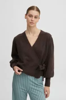 Кардиган ICHI Strickjacke IHOLENE CA2 20117010, коричневый