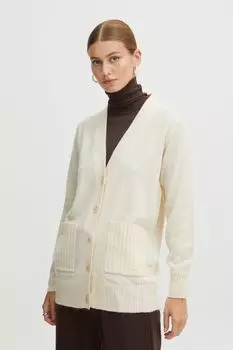 Кардиган ICHI Strickjacke, натуральный