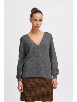 Кардиган ICHI Strickjacke, серый