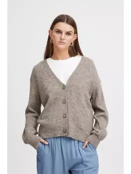 Кардиган ICHI Strickjacke, серый