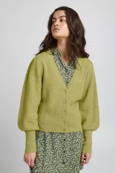 Кардиган ICHI Strickjacke, зеленый