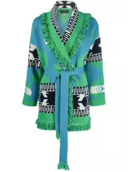 Кардиган Icon Jacquard Alanui, зеленый