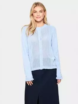 Кардиган ilona pointelle Saint Tropez, цвет Chambray Blue
