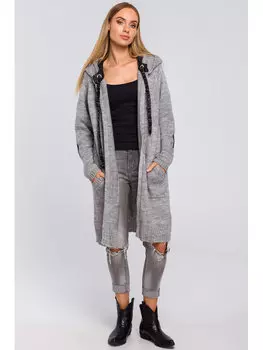 Кардиган индивидуального кроя Made Of Emotion, серый