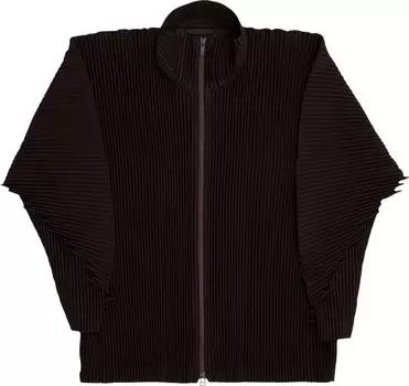 Кардиган Issey Miyake Serrate Zip Up Cardigan 'Brown', коричневый
