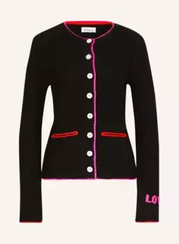 Кардиган из блестящей пряжи Grace, черный